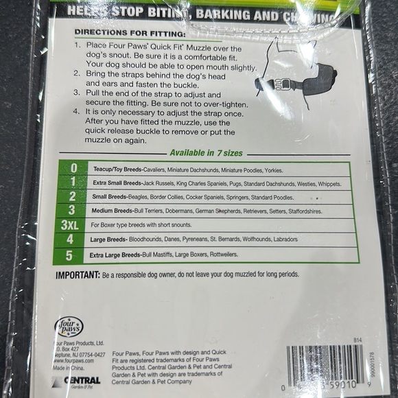 NEW, never used, XS Dog muzzle for extra small breeds, social & puppy training - Picture 3 of 3